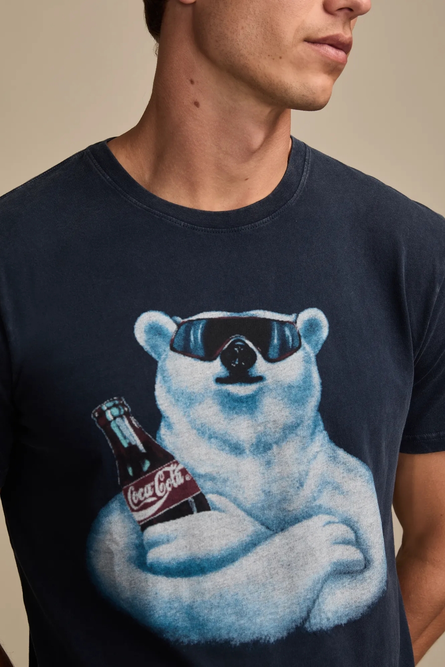 COKE POLAR BEAR TEE — PEACOAT — image 2