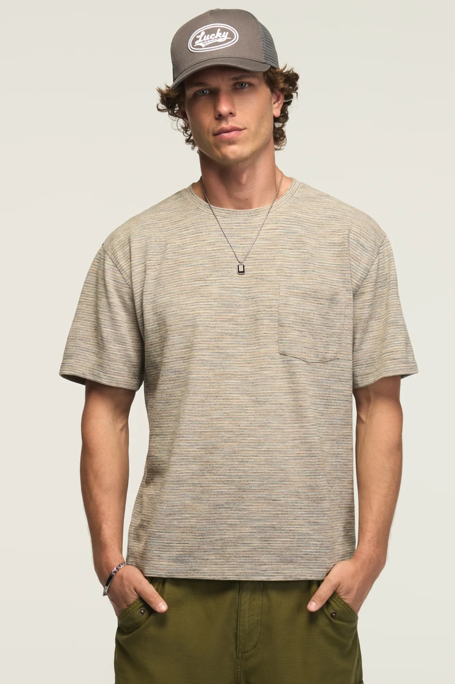 SPACEDYE ONE POCKET TEE — MULTI — image 1