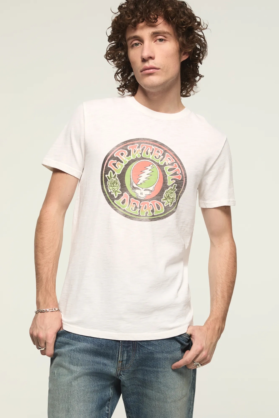 GRATEFUL DEAD CIRCLE TEE — BRIGHT WHITE — image 2