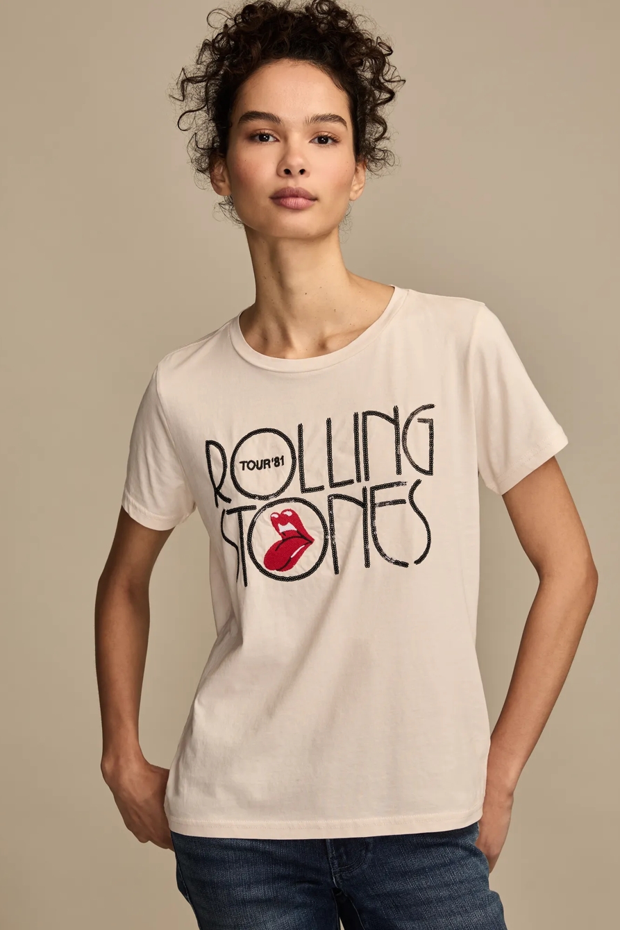 ROLLING STONES TOUR 81 CLASSIC CREW — MAUVE MORN — image 1