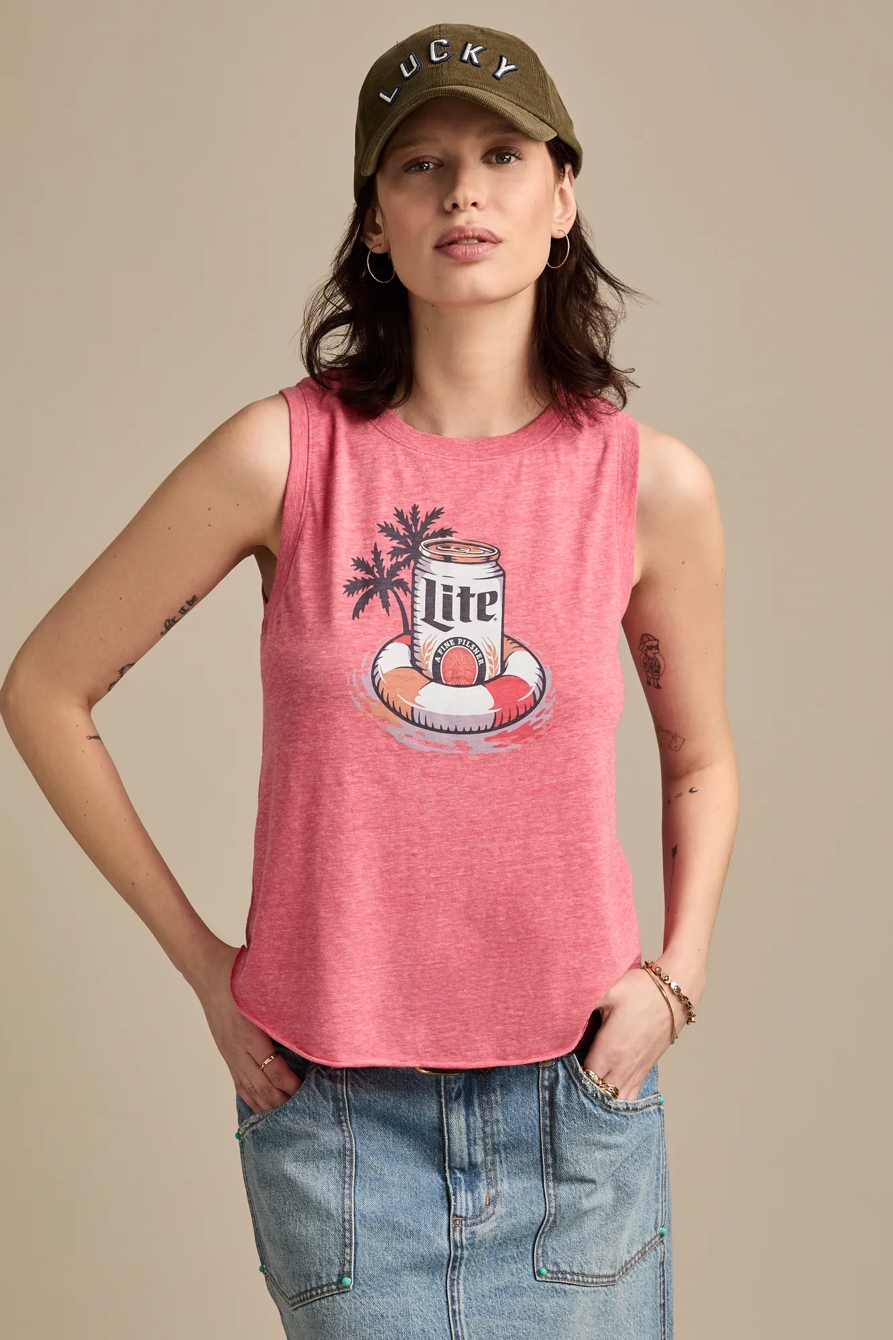 MILLER LITE FLOATY TANK — CALYPSO CORAL — image 3