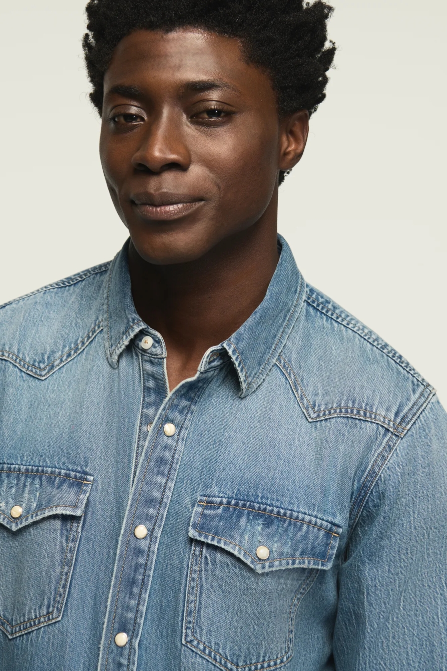 DENIM WESTERN SHIRT — CROSSWIND — image 5