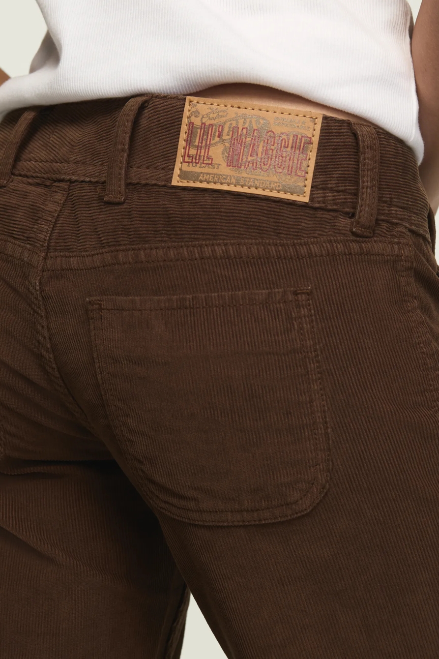 ULTRA LOW RISE CORDUROY LIL MAGGIE FLARE — FLIRTATIOUS WASH — image 4