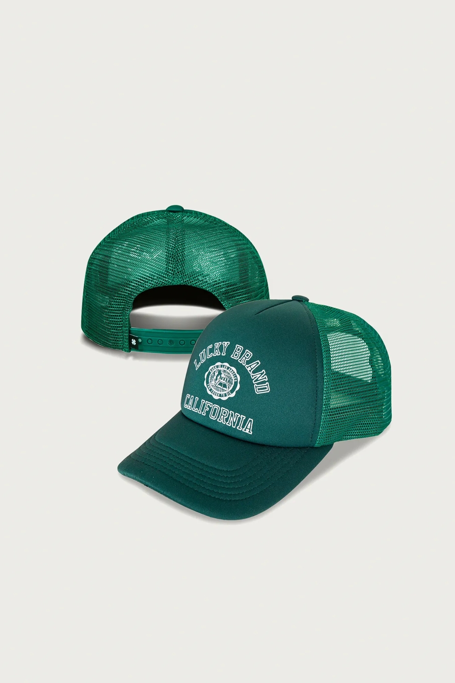 Lucky Collegiate Trucker Hat — DARK GREEN — image 6