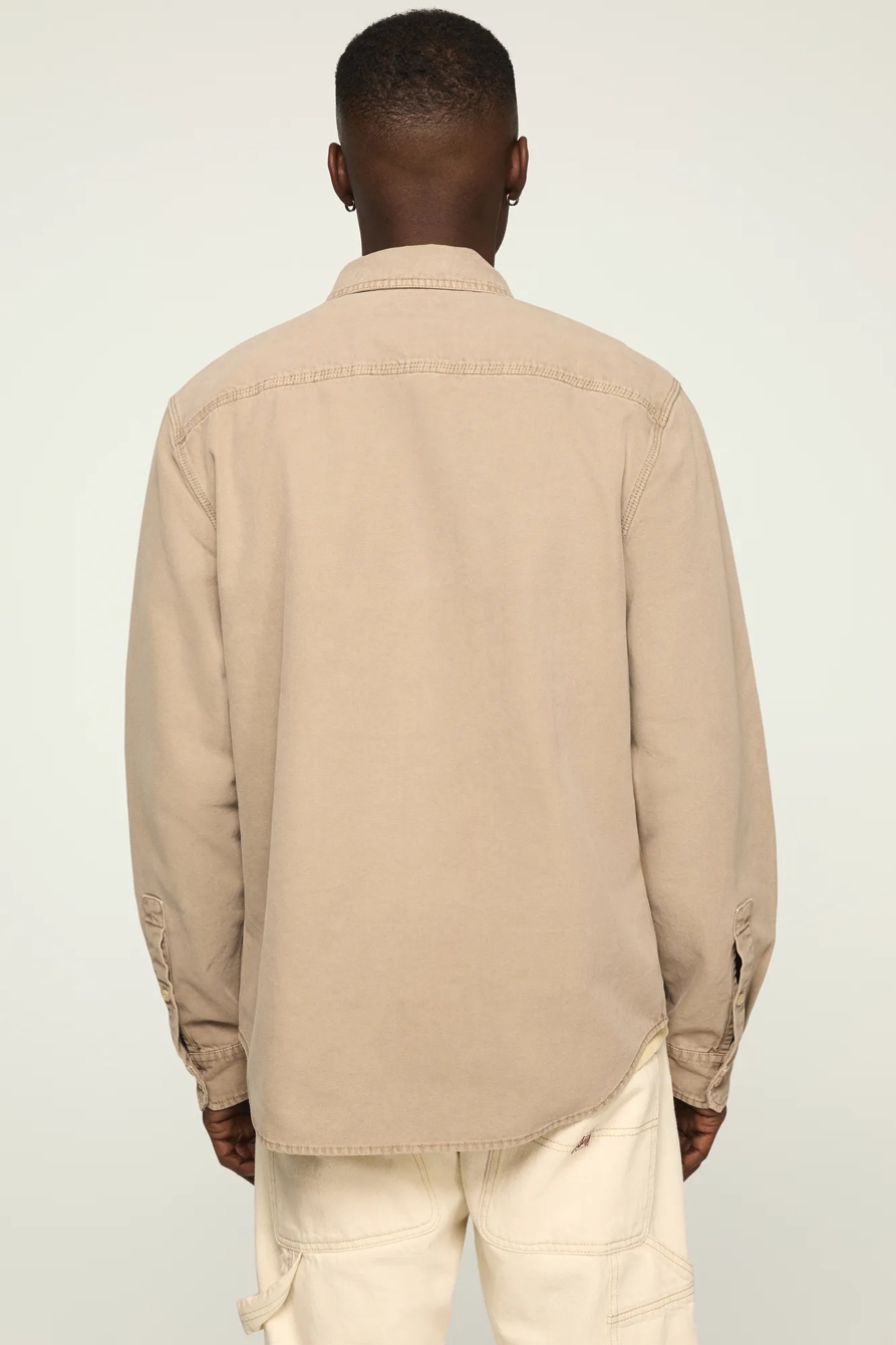 CANVAS WORKSHIRT — VINTAGE KHAKI — image 3