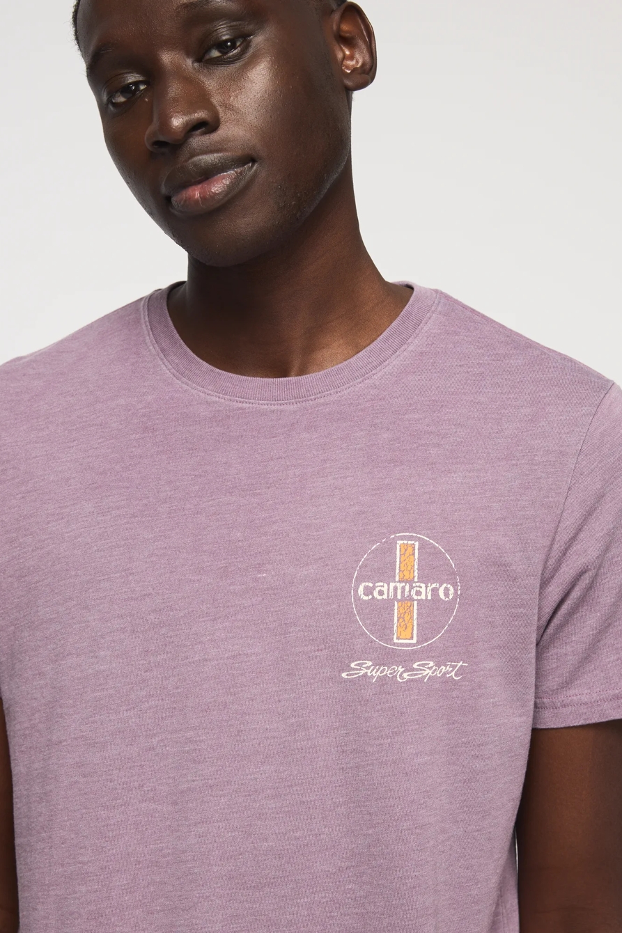 CAMARO LOGO TEE — BLACK PLUM — image 1