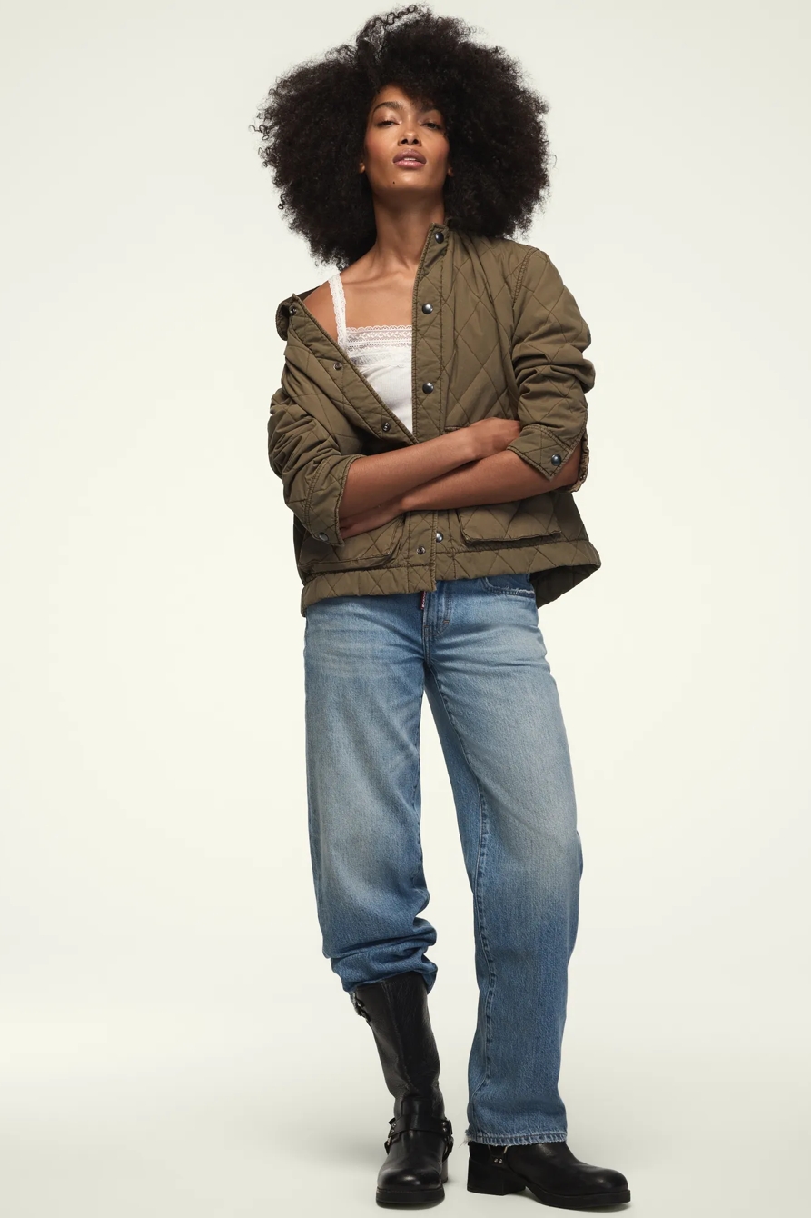 QUILTED JACKET — BURNT OLIVE — image 2