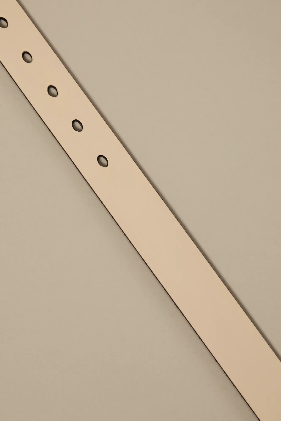 MODERN LEATHER BELT — OPEN WHITE/NATURAL — image 2