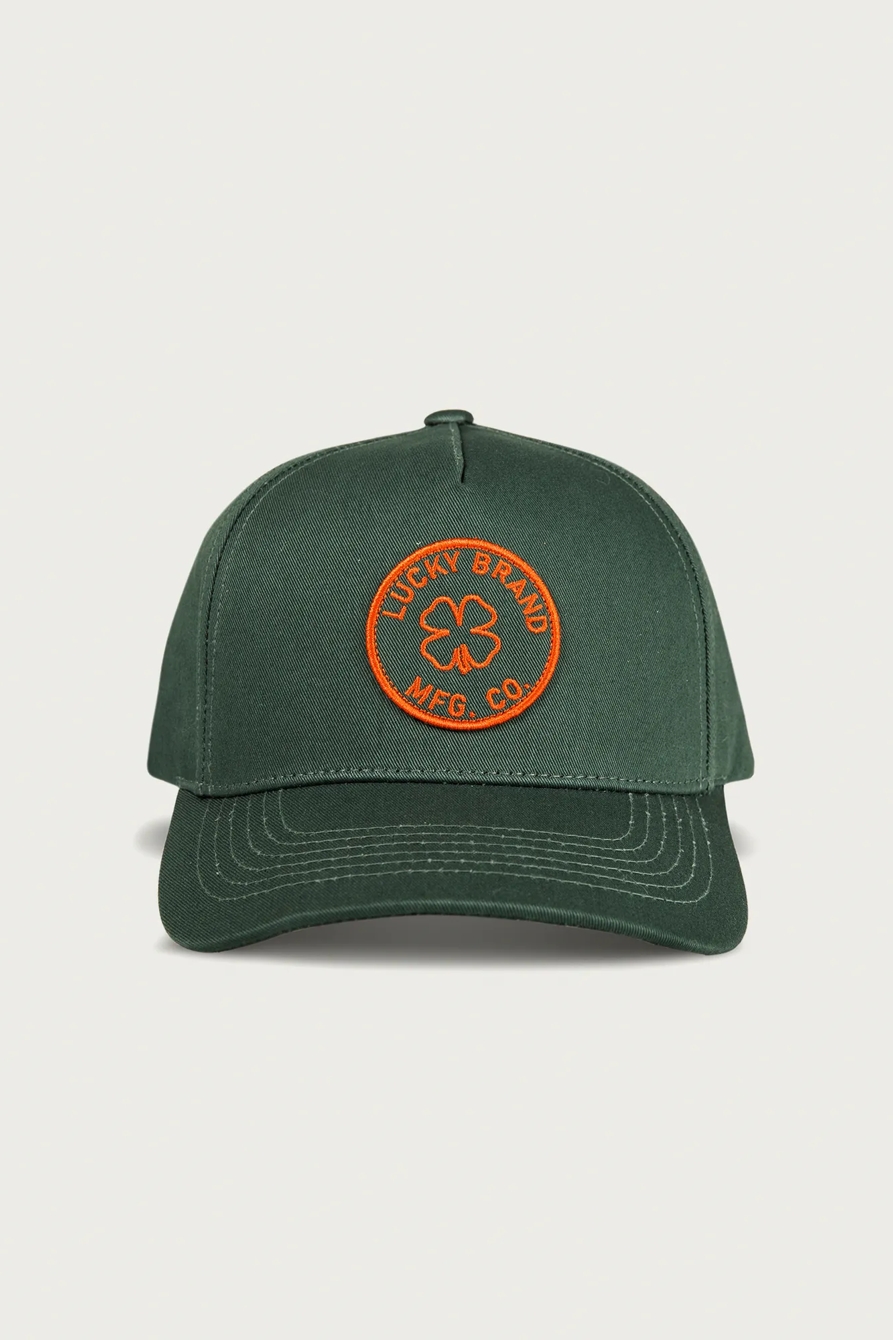 Lucky MFG Co. Embroidered Patch Hat — OPEN GREEN — image 4