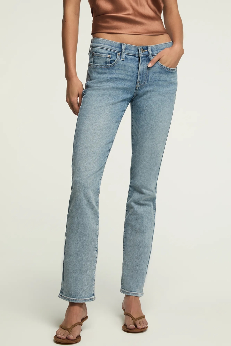 MID RISE SWEET STRAIGHT — PALE SKY WASH — image 1