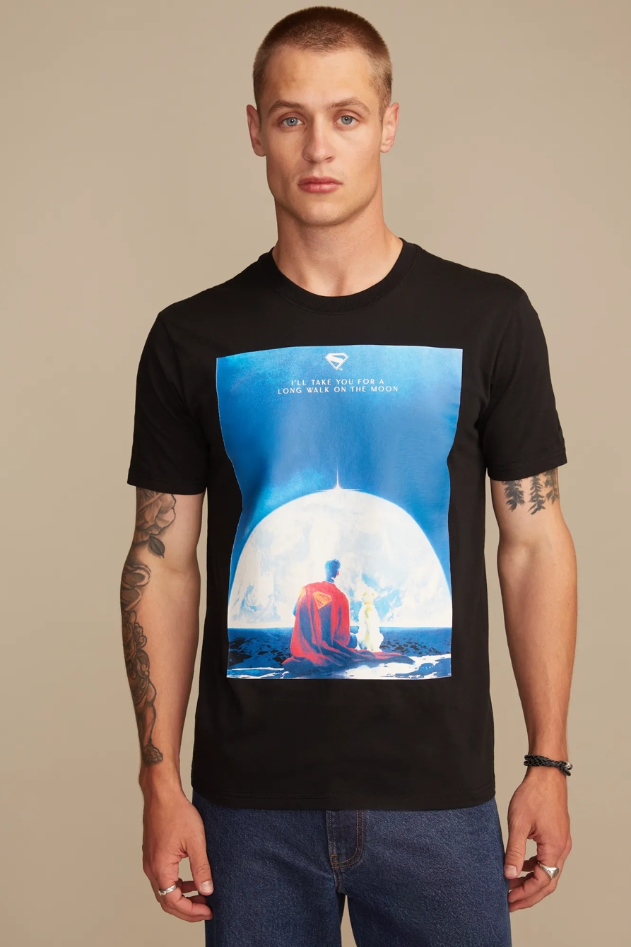 SUPERMAN PHOTO REEL TEE — #001 BLACK — image 1