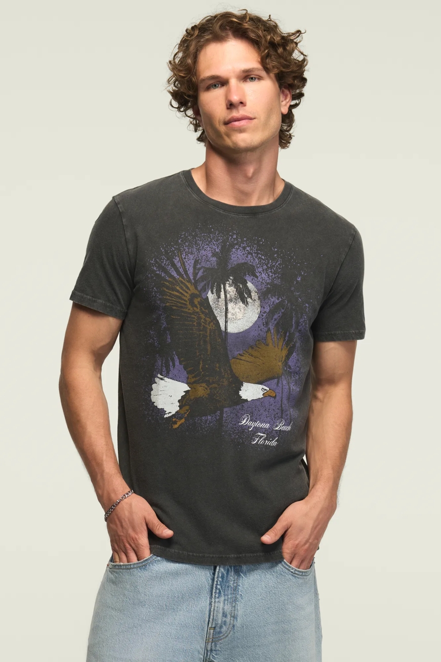 NIGHT EAGLE TEE — JET BLACK — image 1