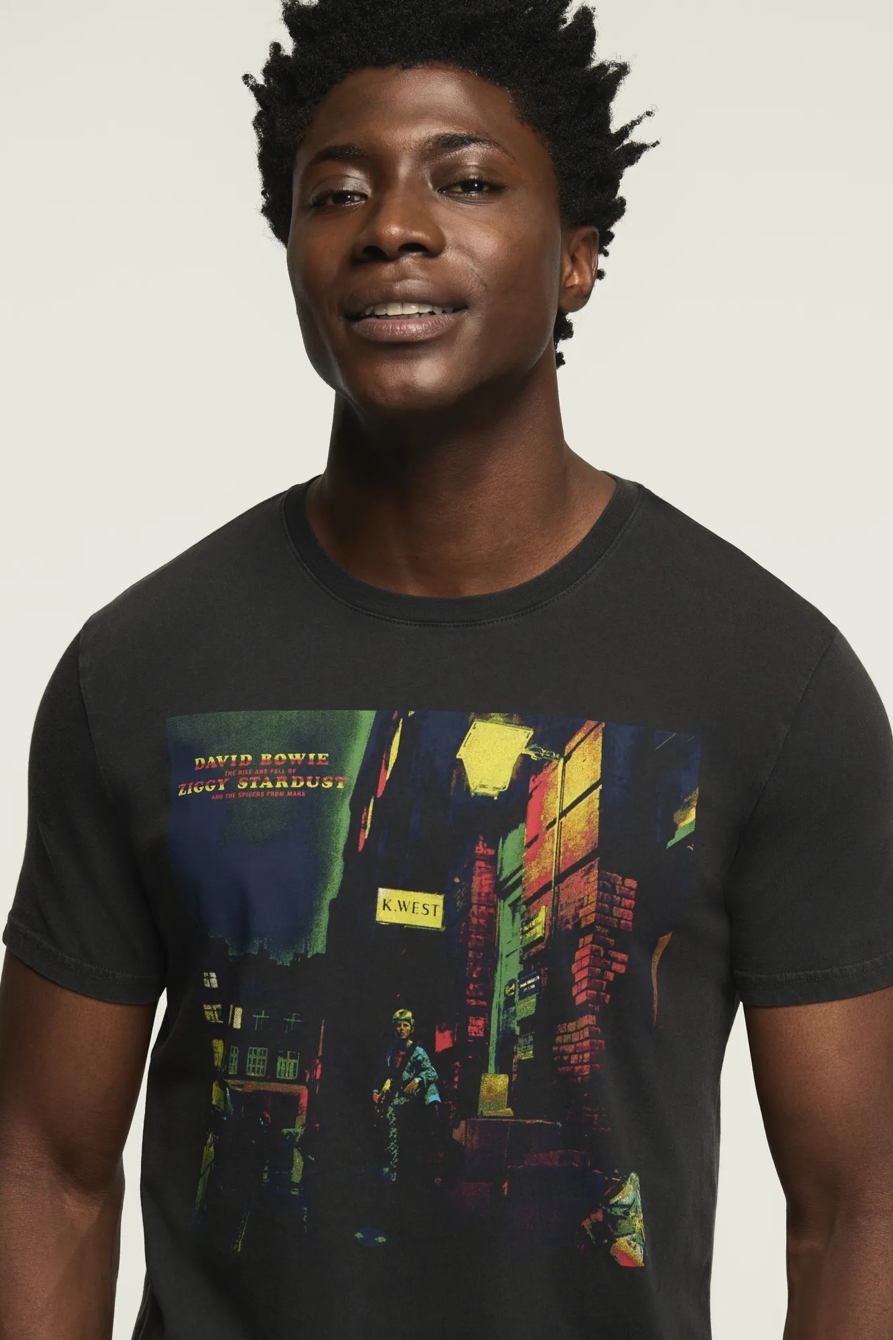 DAVID BOWIE ZIGGY STARDUST TEE — JET BLACK — image 4
