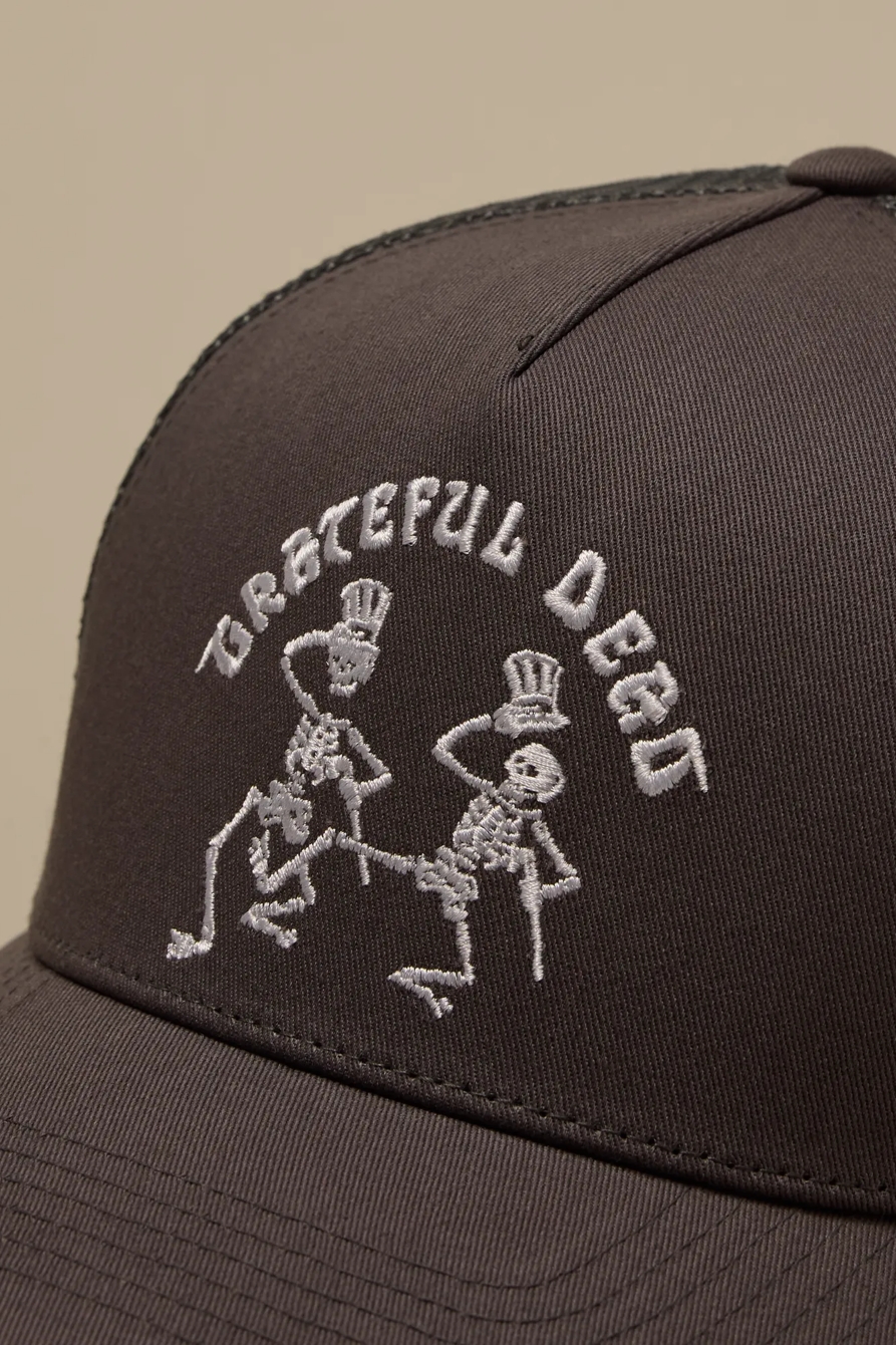 GRATEFUL DEAD DANCING SKELETONS TRUCKER — OPEN GREY — image 2