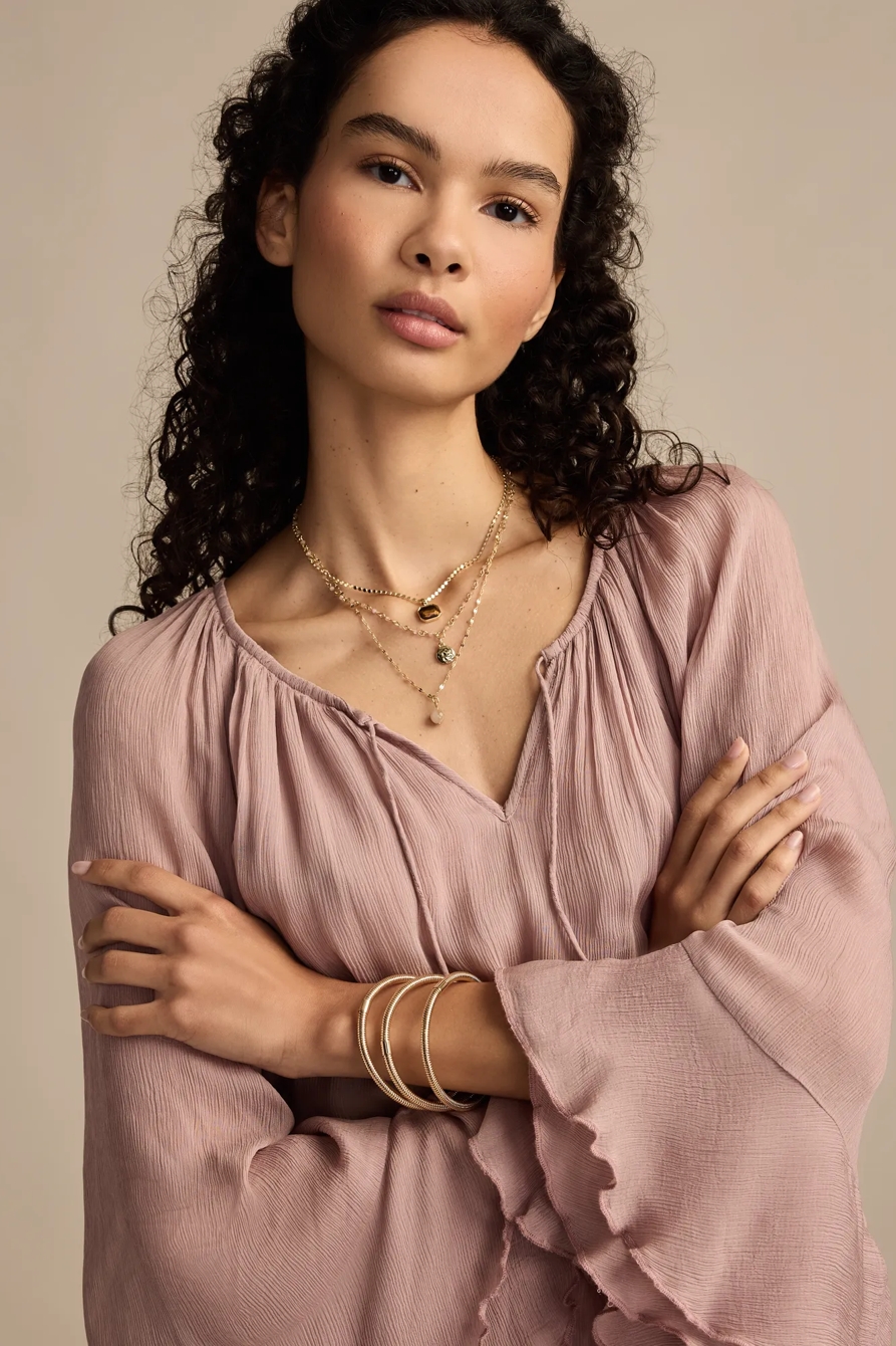 COILED BRACELET SET — GOLD — image 3