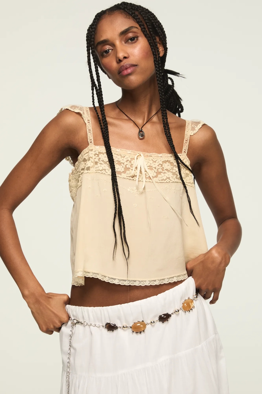 STONE CHAIN BELT — SILVER — image 5