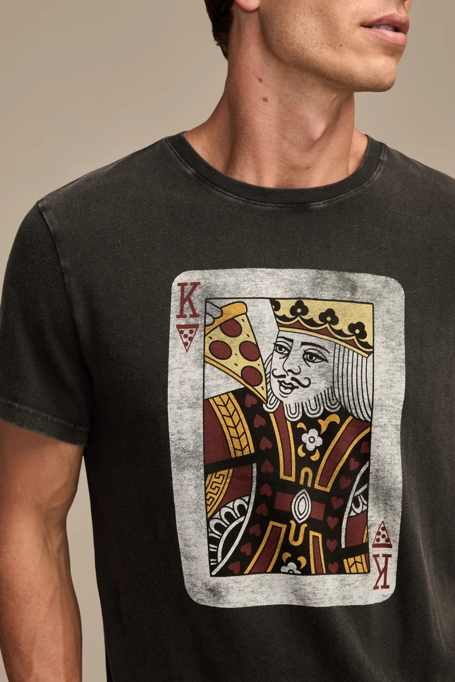 PIZZA KING TEE — JET BLACK — image 2