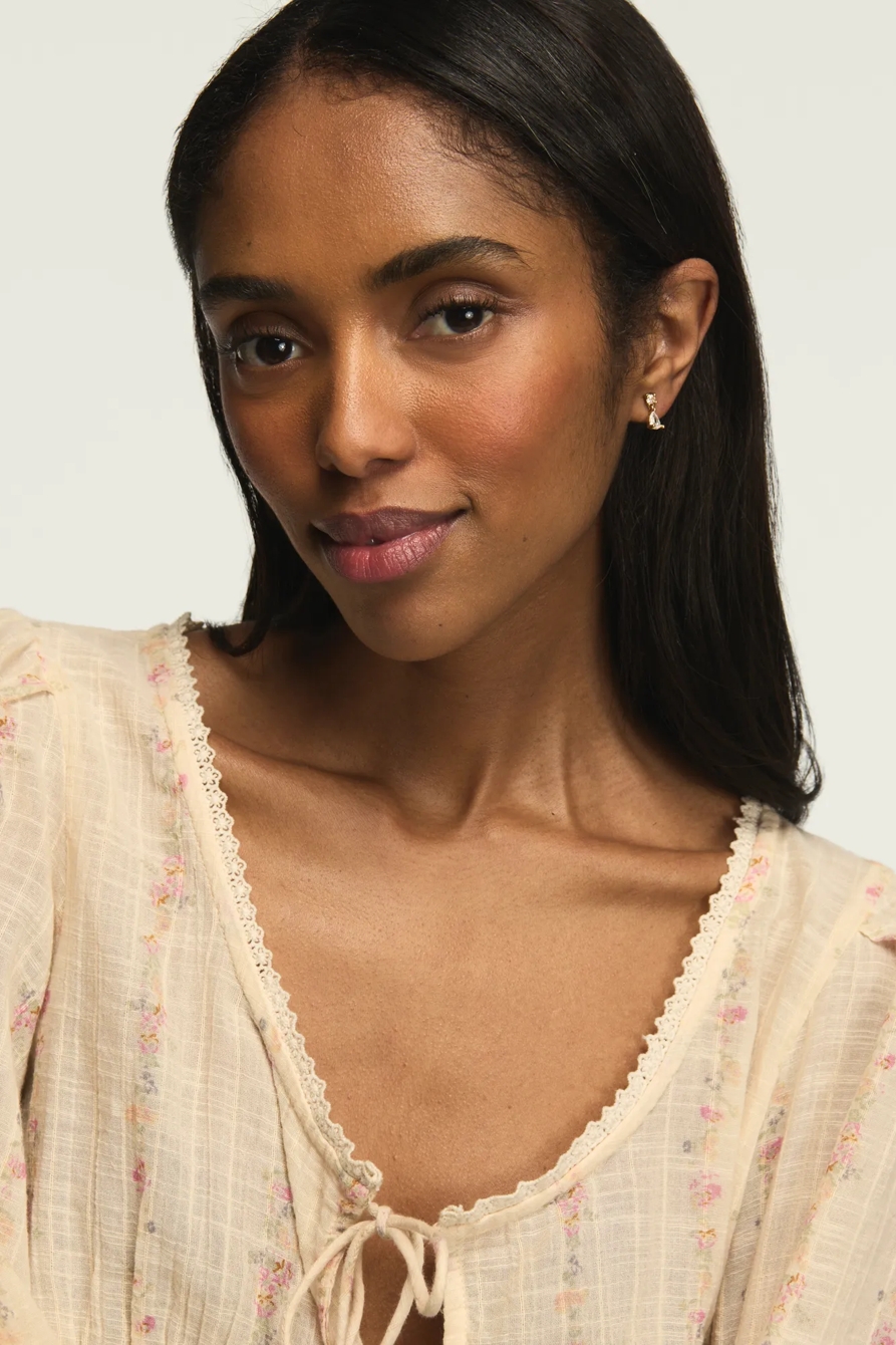 Round Crystal and Drop Crystal Set — GOLD — image 2