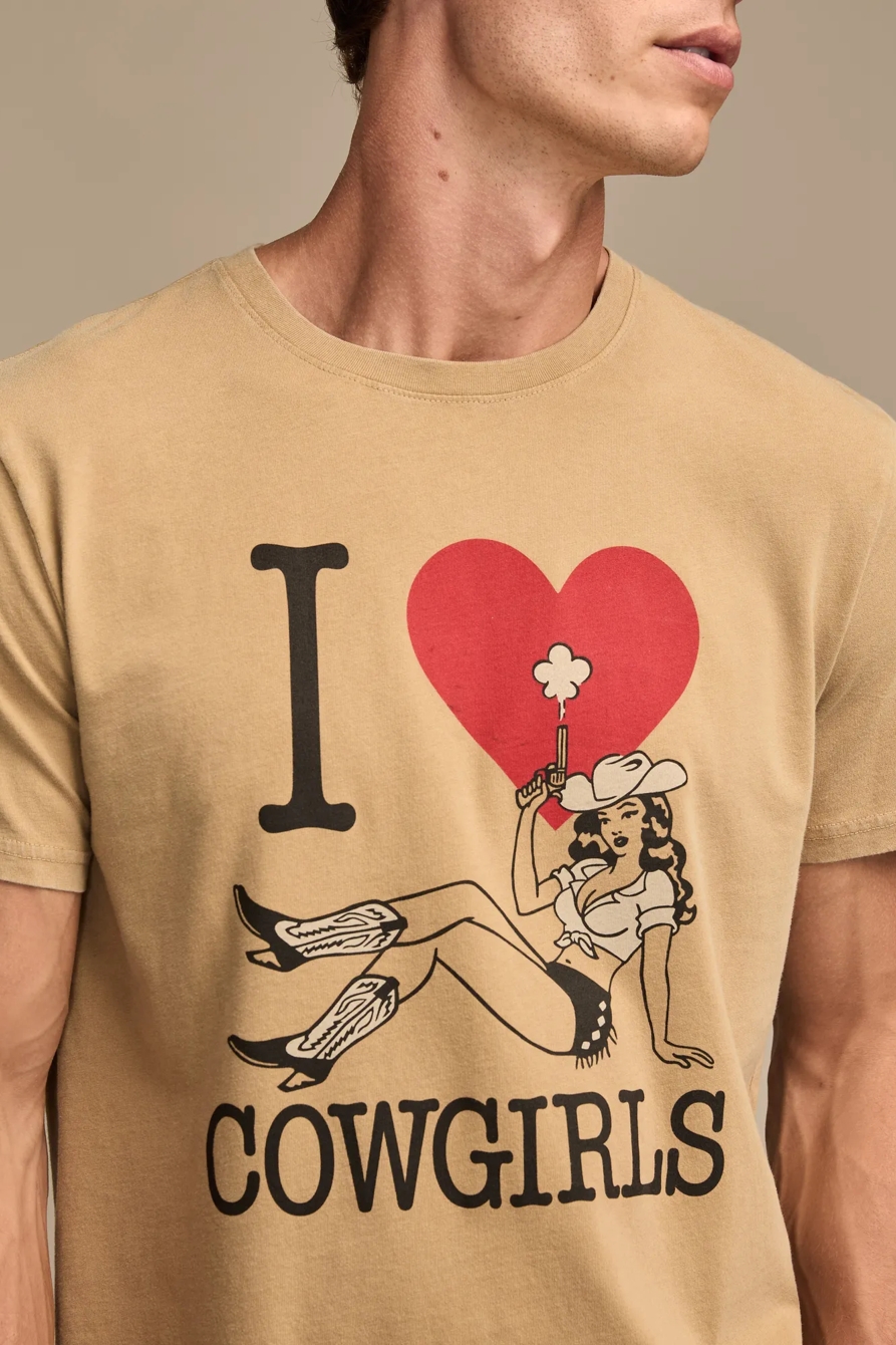 I LOVE COWGIRLS TEE — KELP — image 2