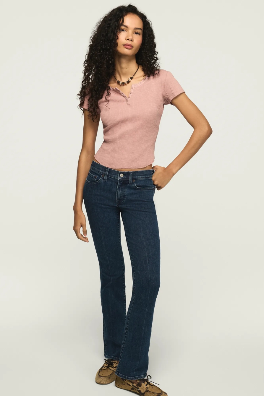 MID RISE SWEET BOOT — DARKER NIGHTS WASH — image 1