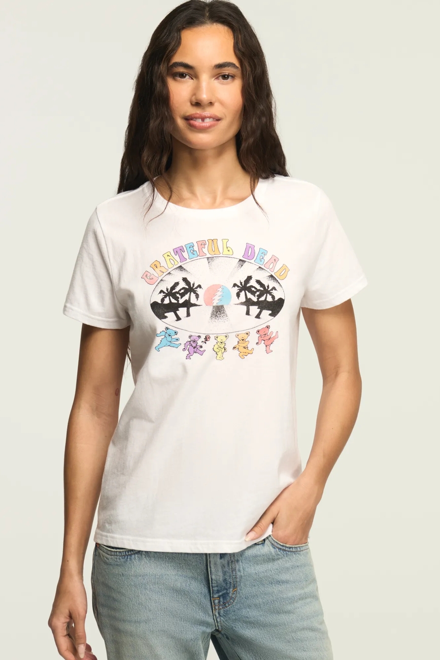 GRATEFUL DEAD BEACH BEARS CLASSIC CREW — BRIGHT WHITE — image 1