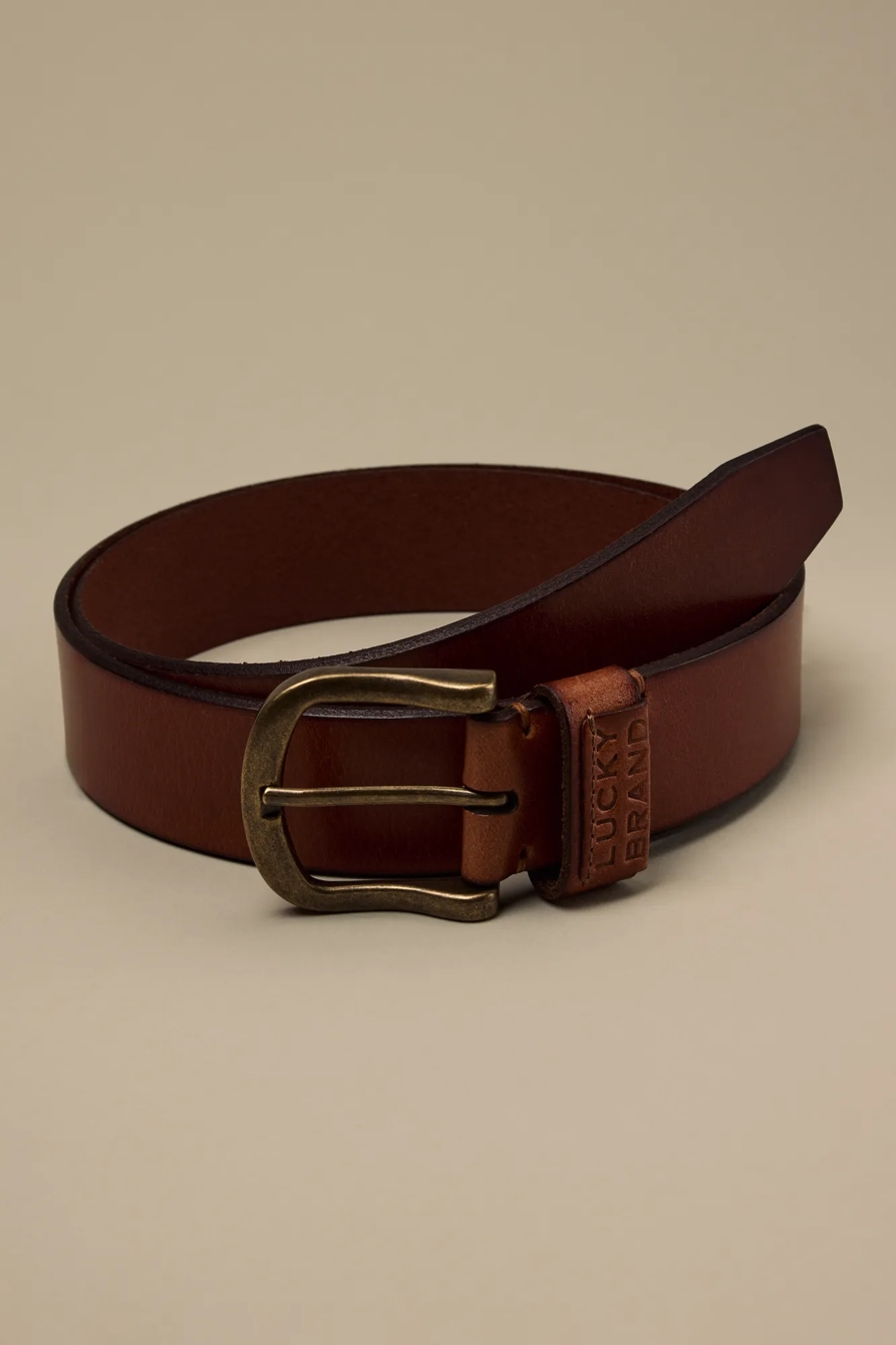 CLASSIC LEATHER BELT — TAN — image 1