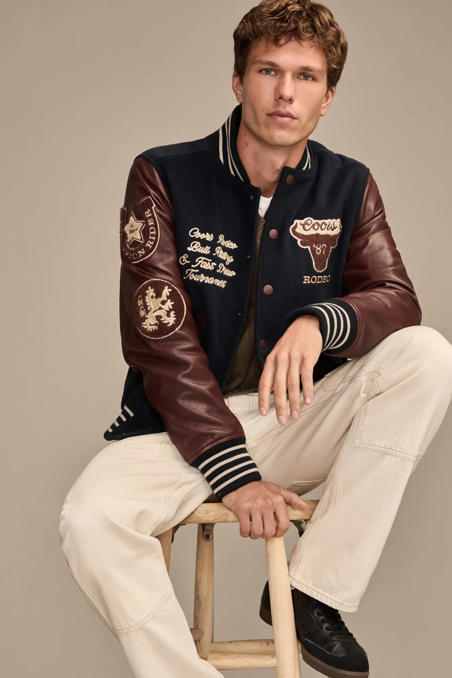 COORS VARSITY JACKET — NAVY MULTI — image 2