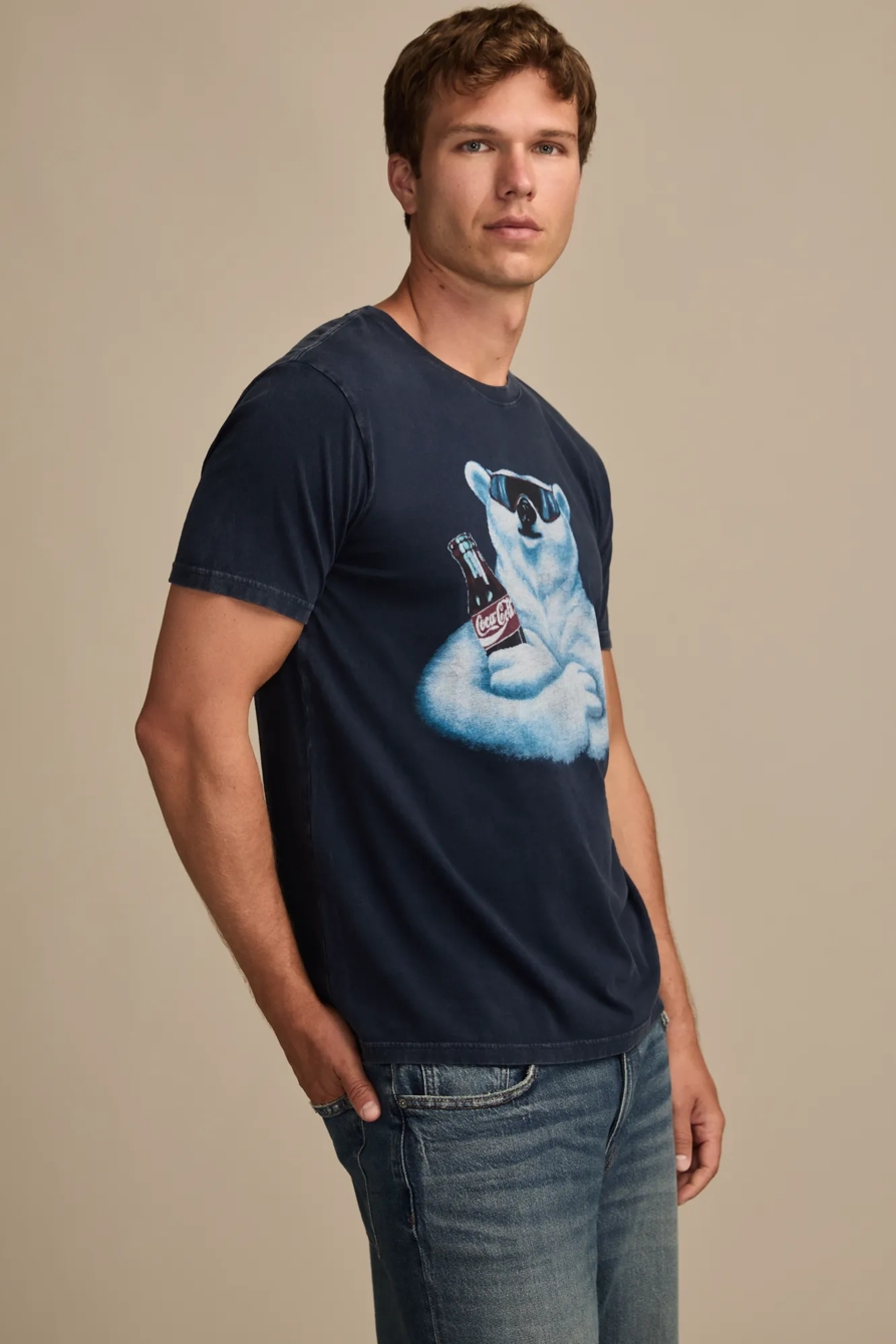 COKE POLAR BEAR TEE — PEACOAT — image 4