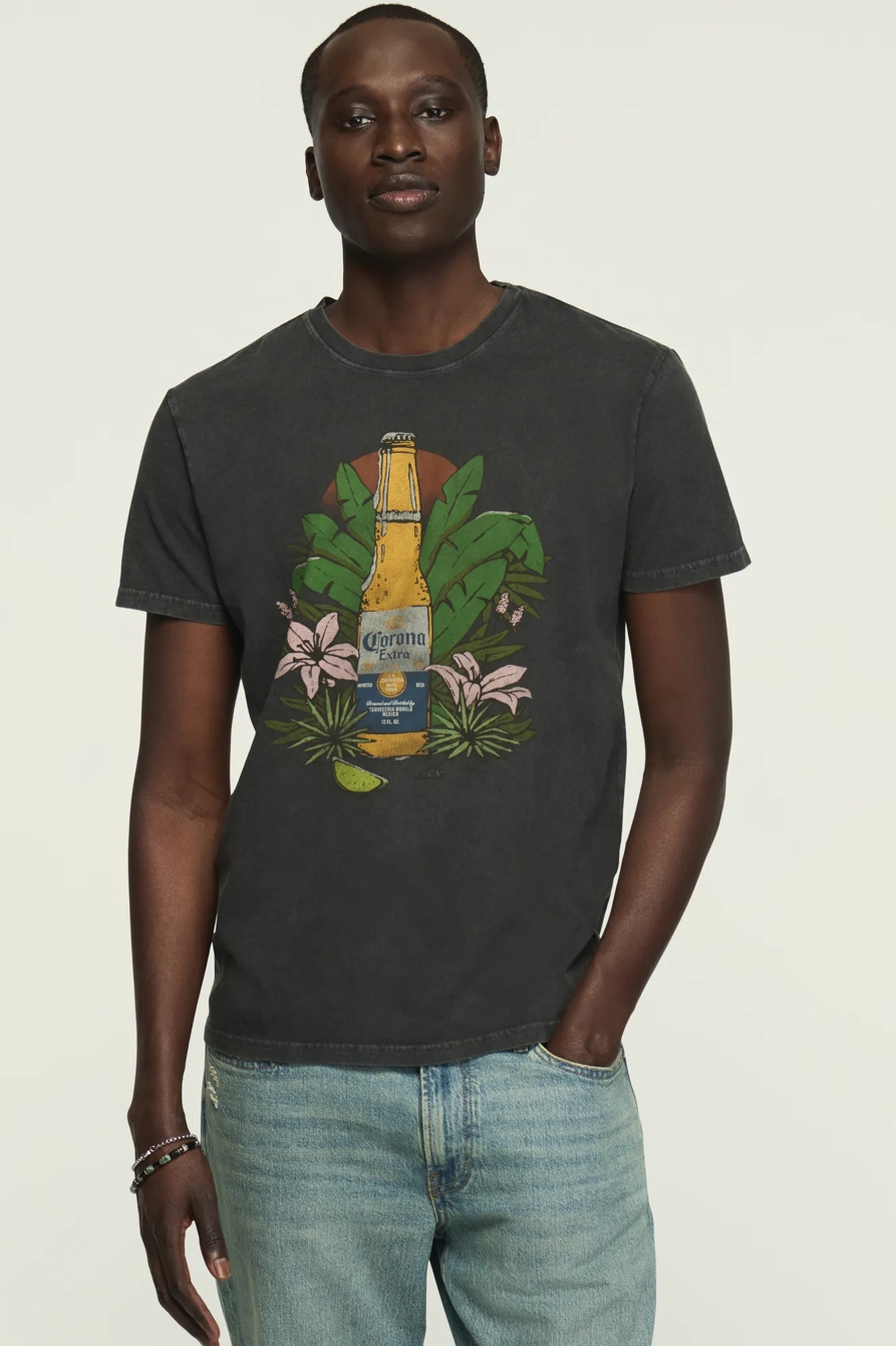 CORONA TROPICAL TEE — JET BLACK — image 1