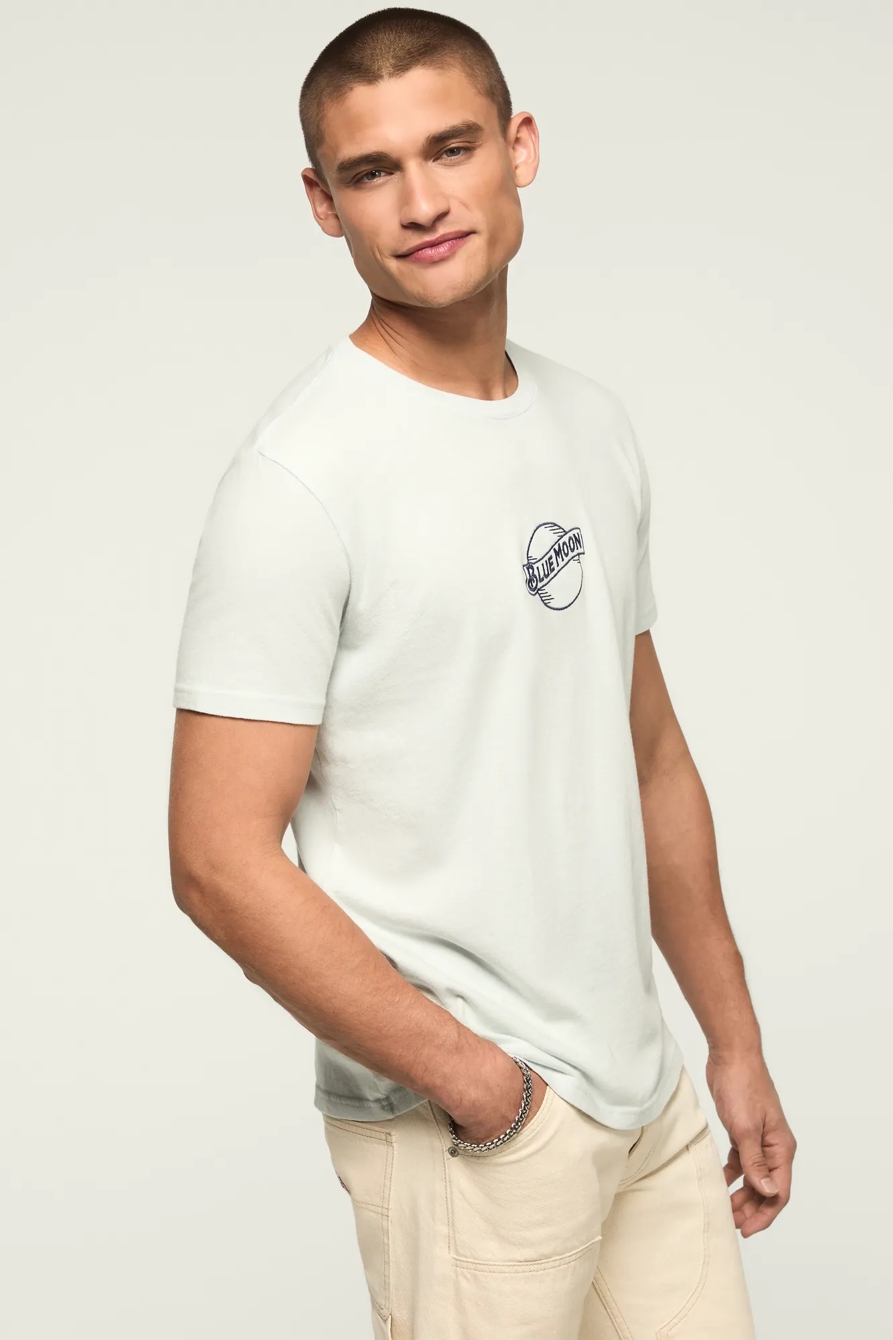BLUE MOON LOGO TEE — ILLUSION BLUE — image 4