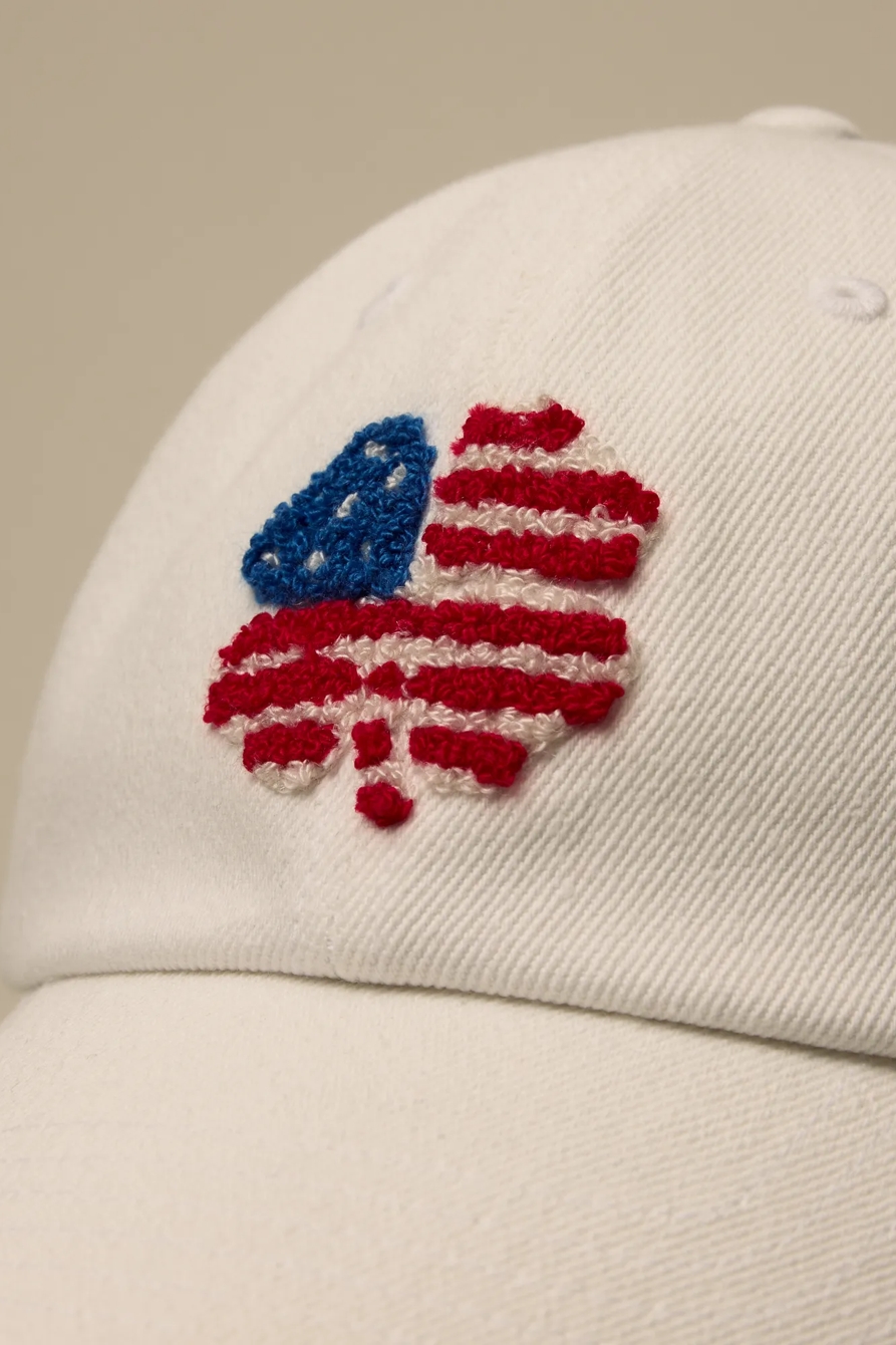 LUCKY CLOVER FLAG HAT — WHITE — image 2