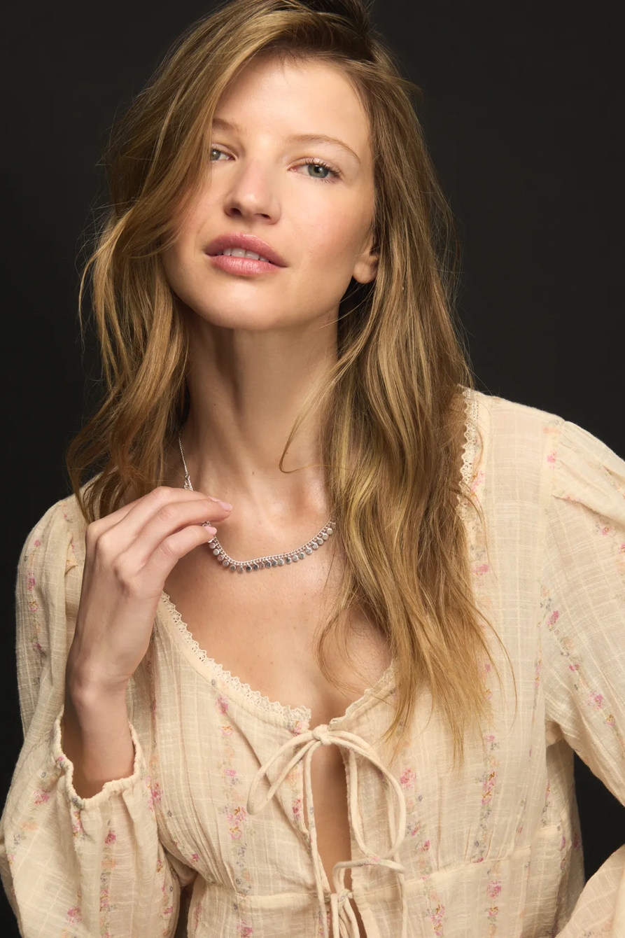 Circle Chain Necklace — SILVER — image 1