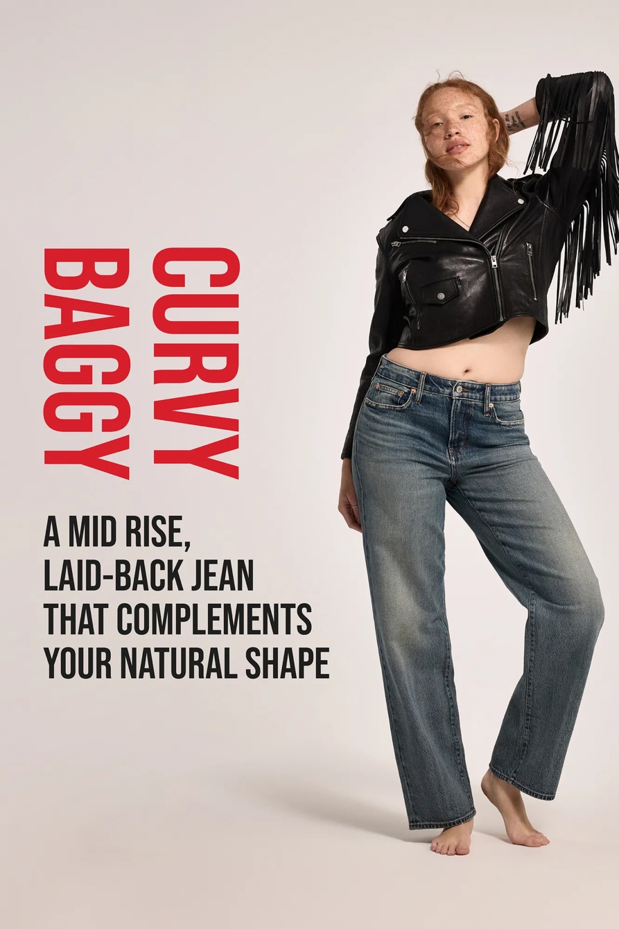 MID RISE CURVY BAGGY — COOL EMBRACE WASH — image 7