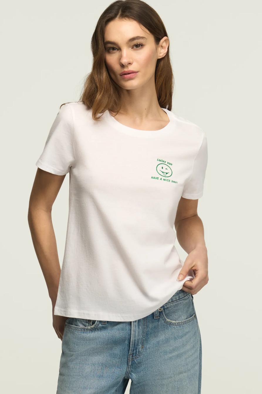 LUCKY YOU CLASSIC CREW — BRIGHT WHITE — image 2