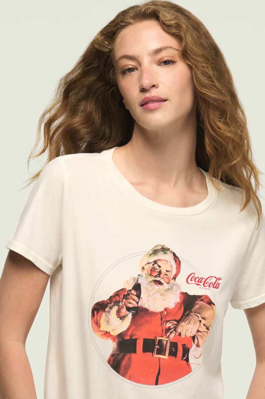 COCA COLA SANTA CLASSIC CREW — BRIGHT WHITE — image 1
