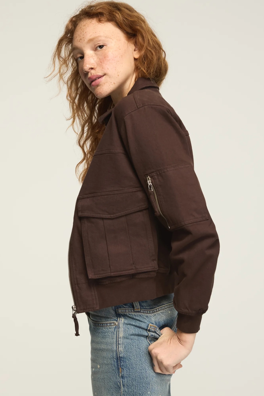 LUCKY LEGEND BOMBER JACKET — CHOCOLATE FACTORY WASH — image 4