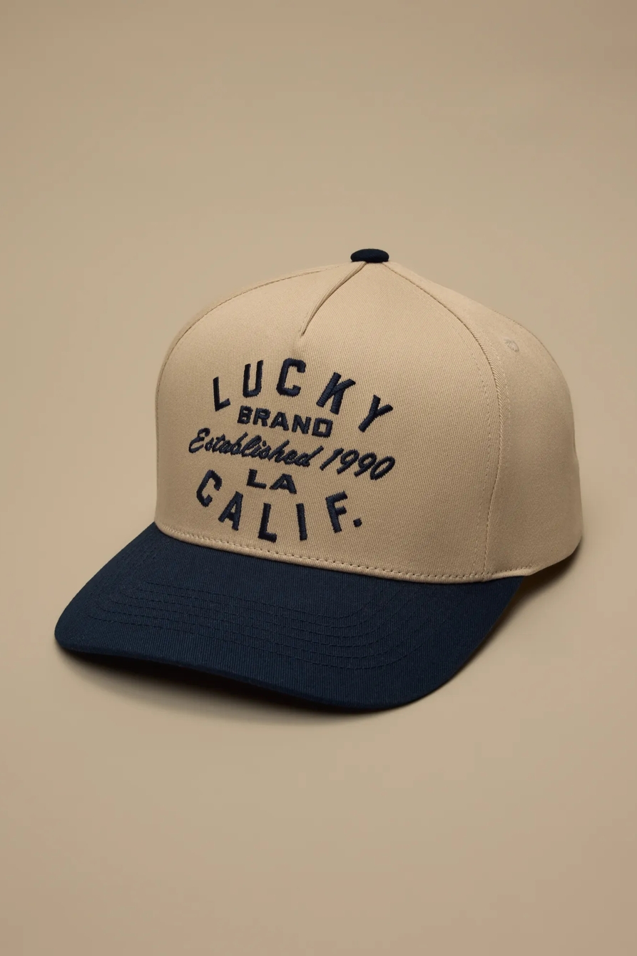 TWO TONED LUCKY LA BASEBALL — NAVY — image 1
