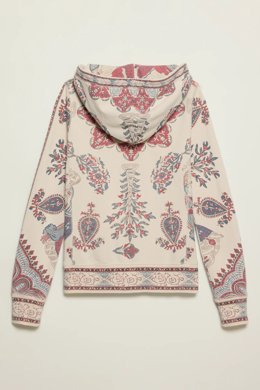 Lucky Brand Vintage Y2K Full Zip Hoodie — CREAM MULTI — image 5