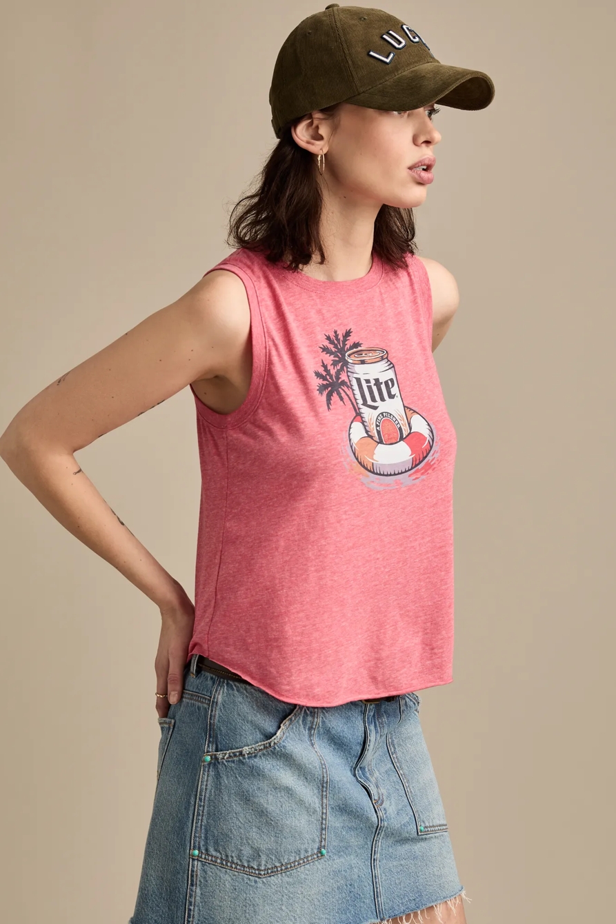 MILLER LITE FLOATY TANK — CALYPSO CORAL — image 4
