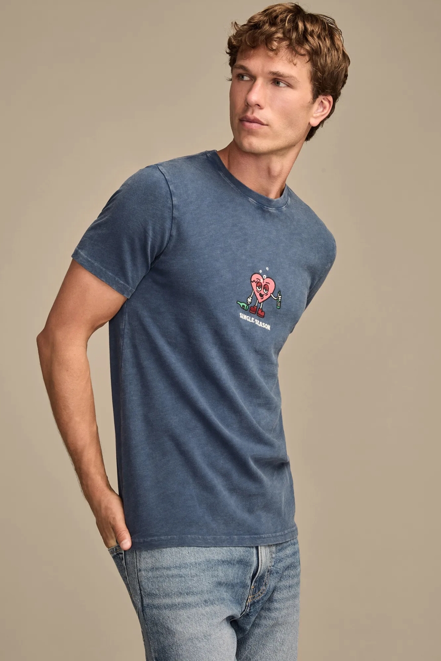 SINGLE SEASON TEE — DARK DENIM — image 4