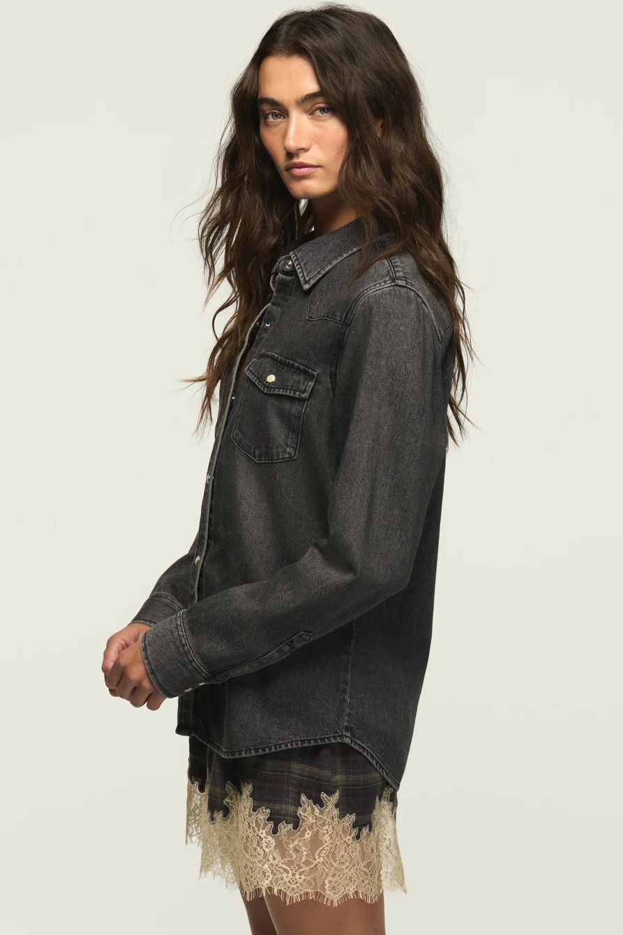 DENIM WESTERN SHIRT — FETCHING — image 4