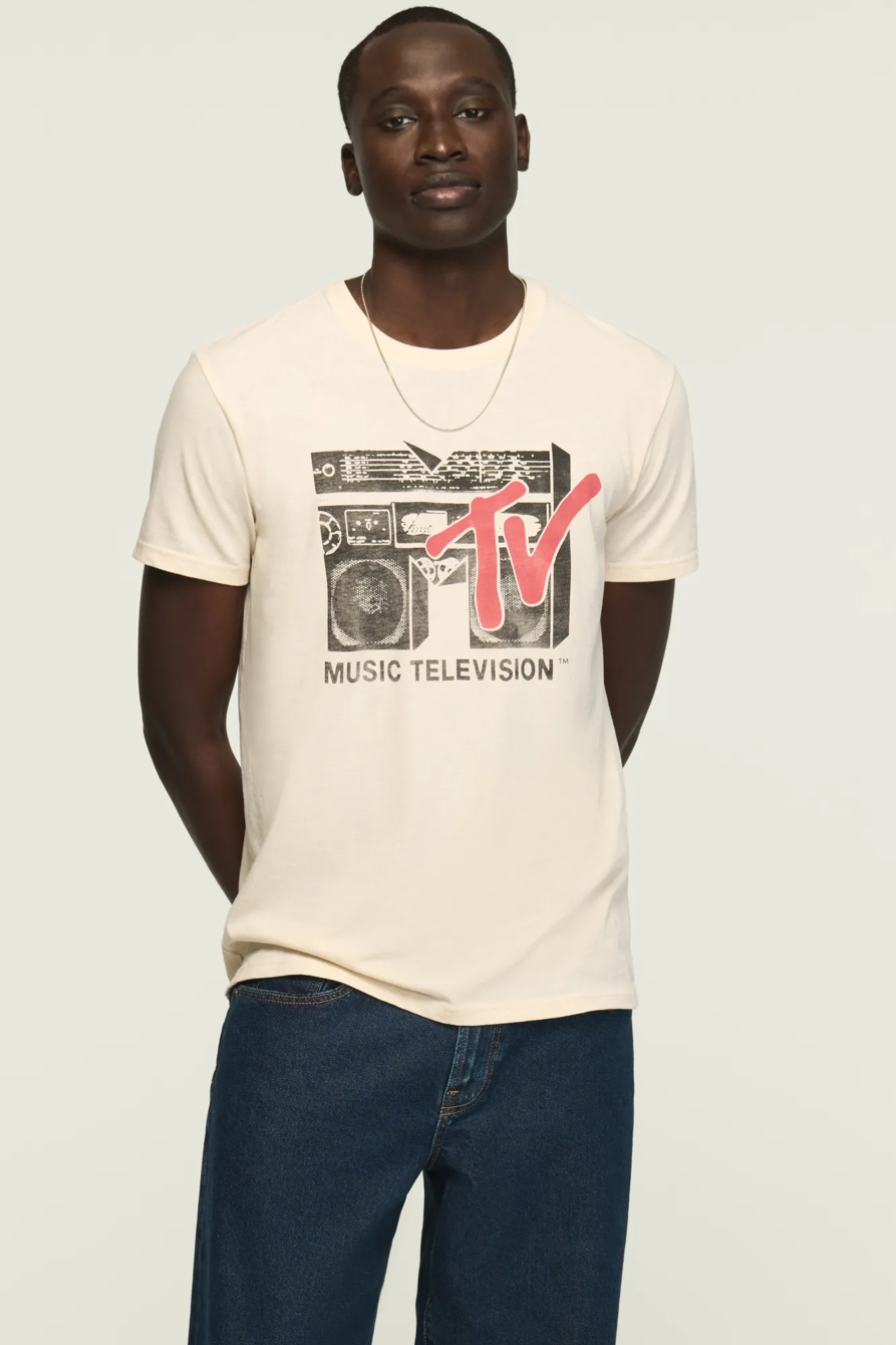 MTV BOOM BOX TEE — NEW BIRCH — image 1