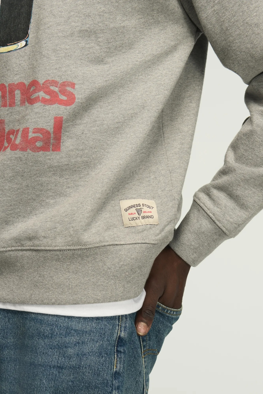 GUINNESS AS USUAL CREWNECK — LIGHT HEATHER GREY — image 6