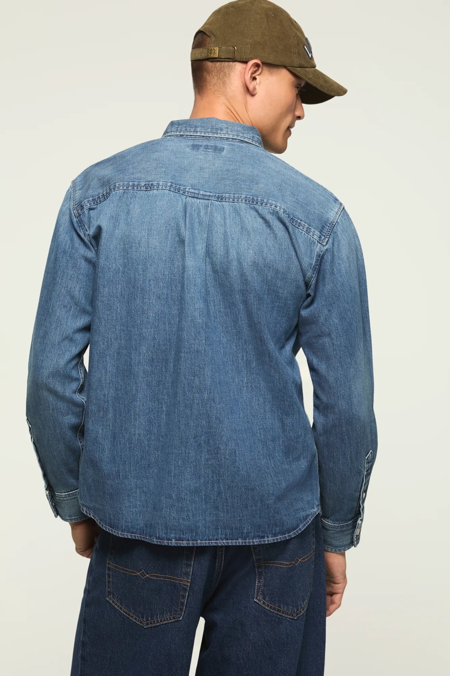 DENIM UTILITY SHIRT — MESA — image 3