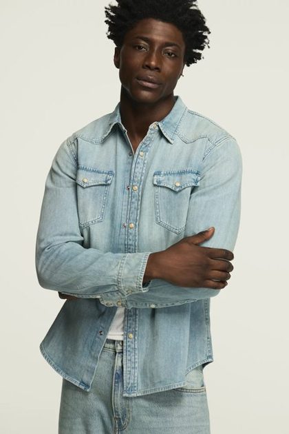 DENIM WESTERN SHIRT, OLD GLORY