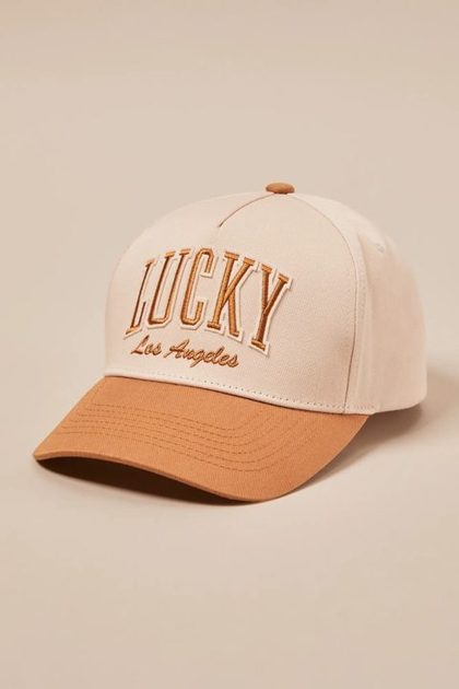 LUCKY LOGO BASEBALL CAP, DARK YELLOW
