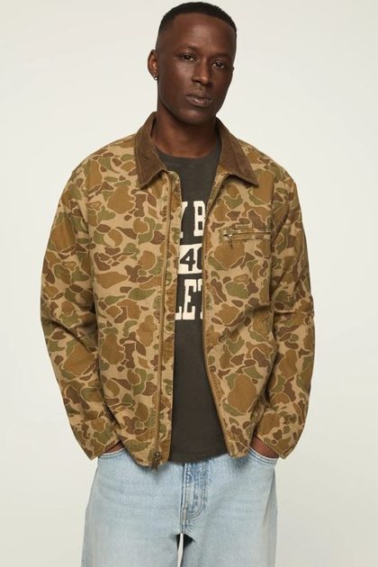 CANVAS UTILITY JACKET, CAMO MULTI
