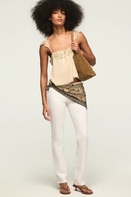 MID RISE SWEET STRAIGHT, BRIGHT WHITE