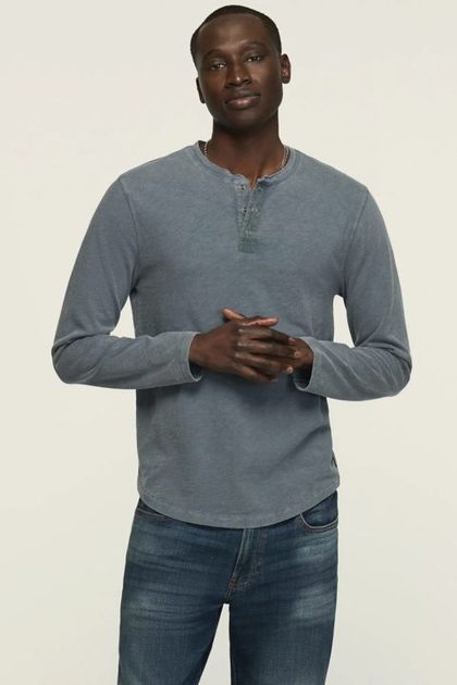 Weekend Slub Henley, Flint Stone