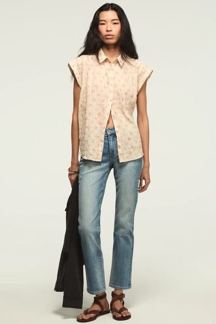 HIGH RISE ZOE STRAIGHT, HERE WE GO INDIGO WASH